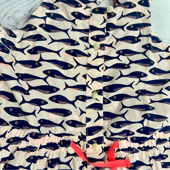 J. Crew Crewcuts girls fish print dress sz. 7 - Picture 4 of 7